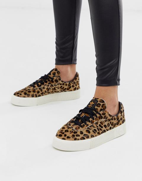 Adidas Originals - Outloud Samba Rose - Sneakers Leopardate - Nero from  ASOS on 21 Buttons