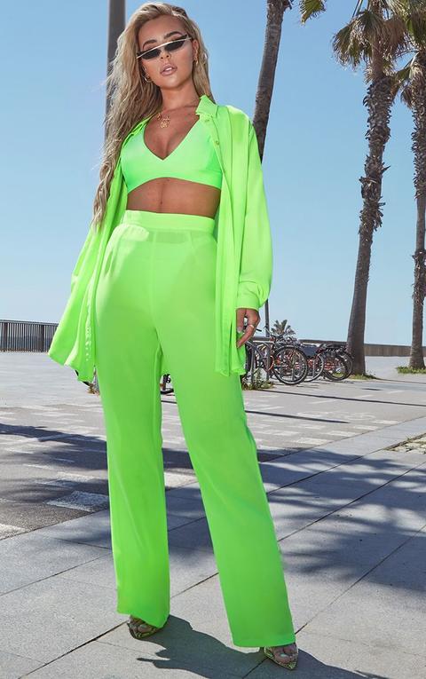 Neon Green Beach Flares