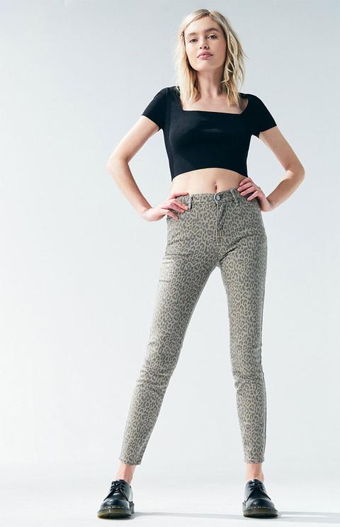 Pacsun Leopard Print High Waisted Jeggings