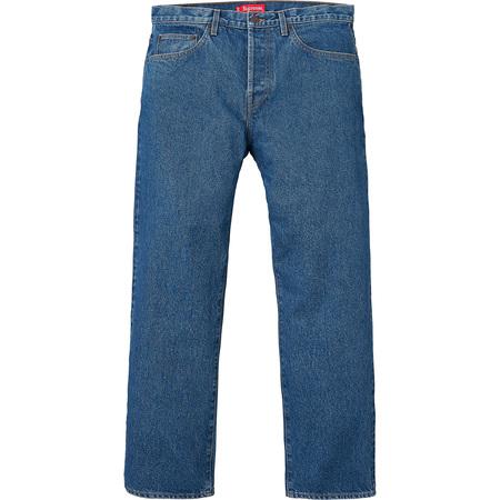 supreme washed regular jeans fit