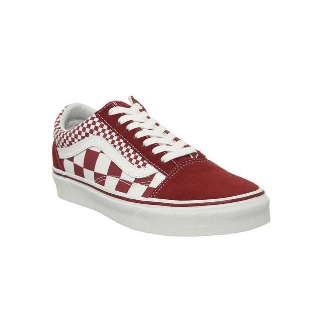 Vans Old Skool Chilli Pepper Mix Check True White From Office On Vans Old Skool Chilli Pepper Mix Check
