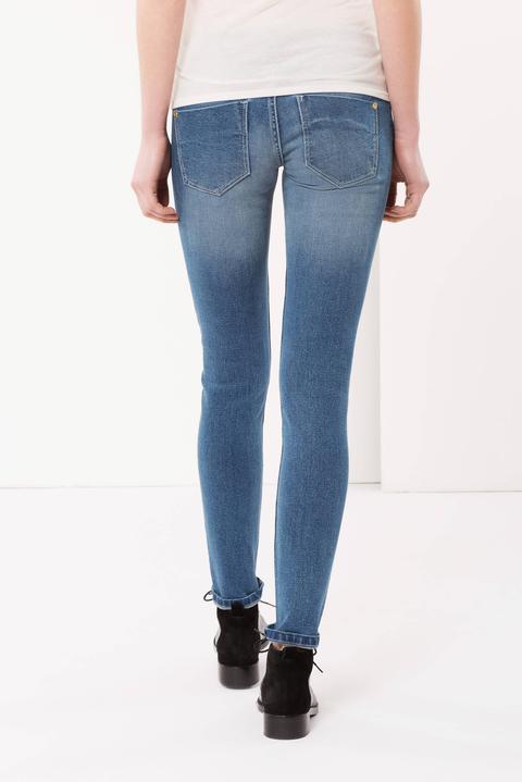 Jeans Skinny Fit Con Strappi