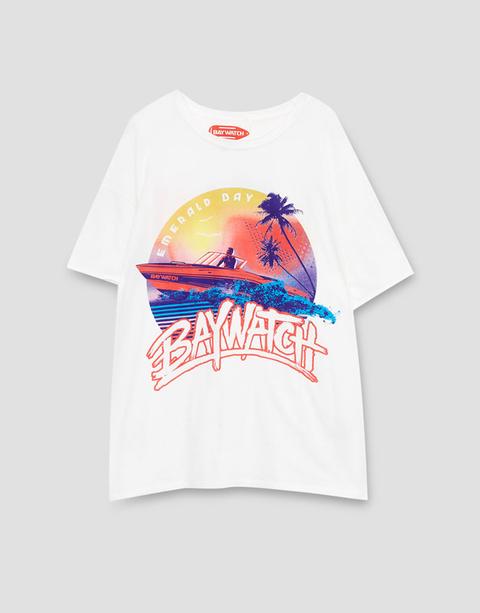 Camiseta Oversize Gráfico Baywatch