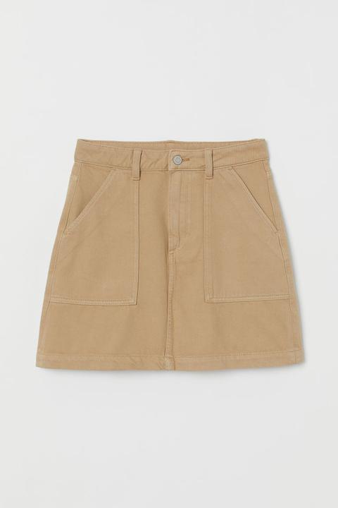 H & M - Gonna Svasata - Beige