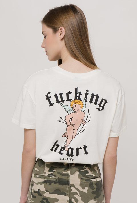 Camiseta Fucking Heart Crudo