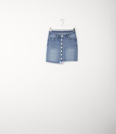 Mini Gonna In Jeans from Zuiki on 21 Buttons