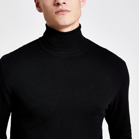 slim fit roll neck jumper