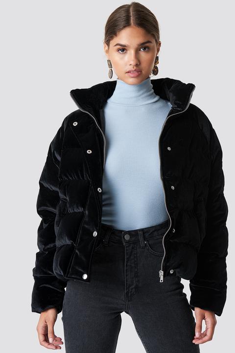 Velvet Puffer Schwarz