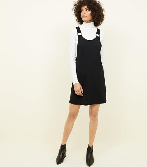 new look black pinafore