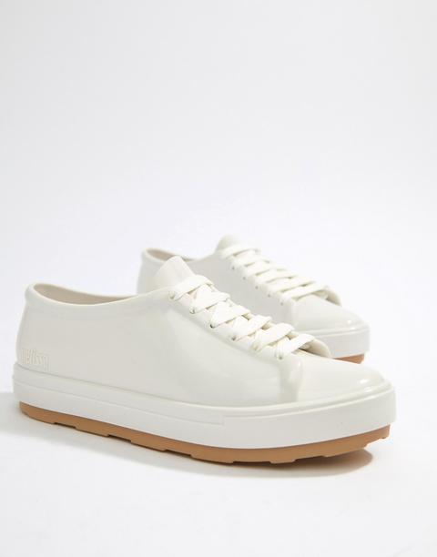 Melissa Lace Up Sneakers - White from 