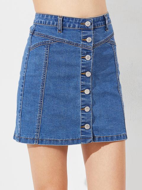 Un Pannello Esterno Del Denim Linea Blu