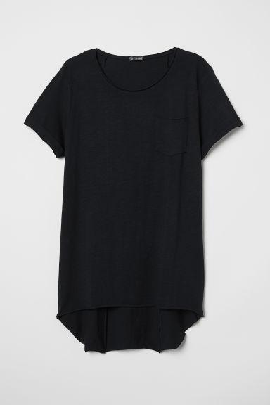 H & M - T-shirt Lunga - Nero