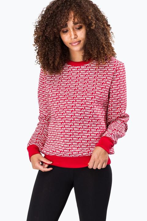 Hype Red Code Women's Crewneck