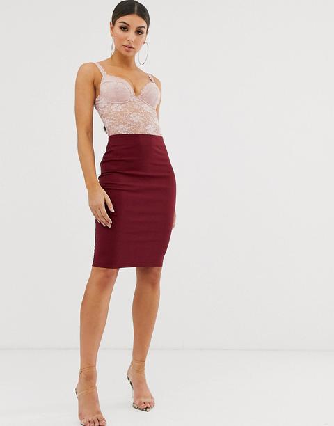 asos red pencil dress