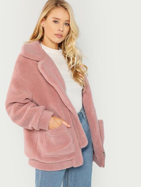 Giacca Oversize In Pelliccia Sintetica