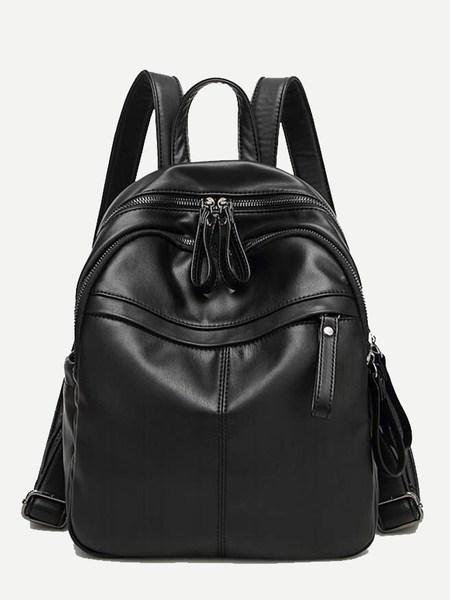 Zaino Zipper Pocket Front Pu