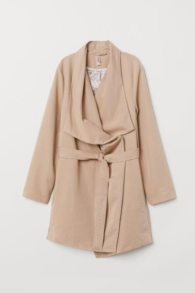 H & M - Spolverino Revers Drappeggiati - Beige