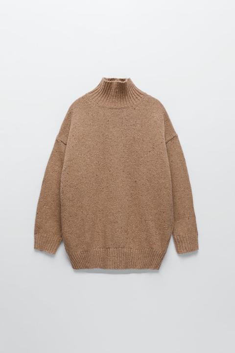 Wool Blend Knit Sweater