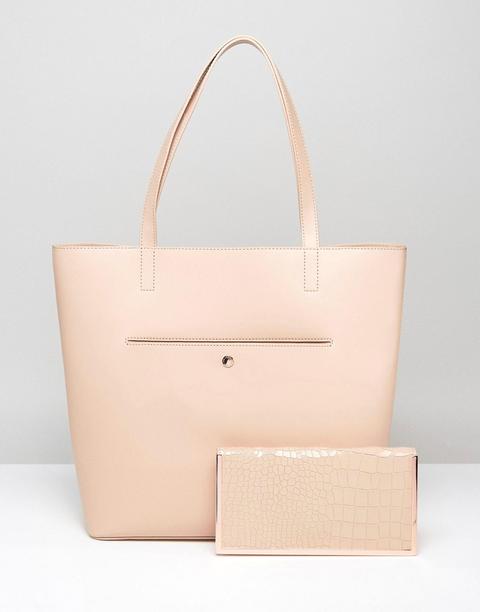 Ted Baker - Ivalyn - Shopper Con Bordi Metallici - Beige