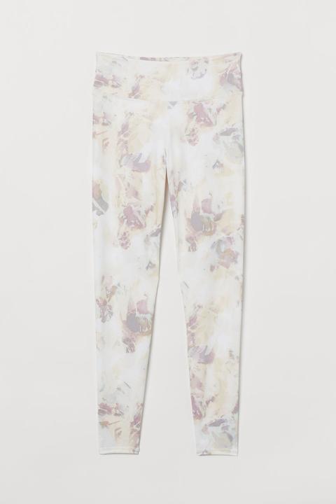 Sports Tights Shaping Waist - White