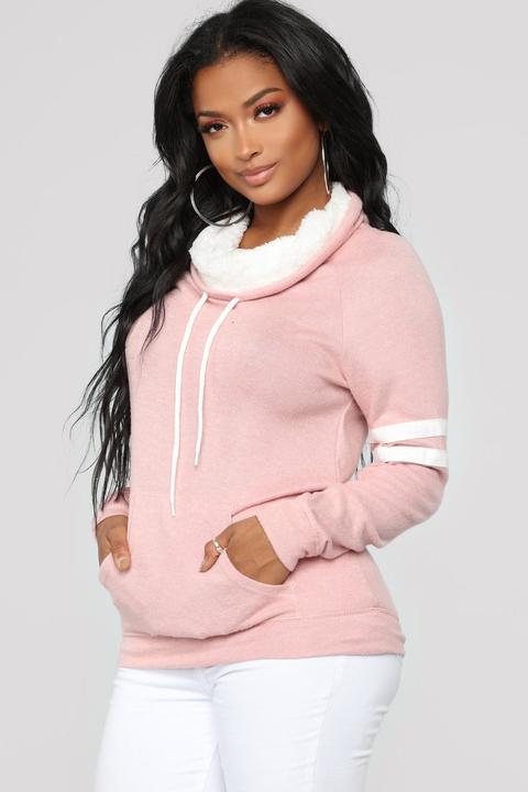 sherpa lined pullover hoodie