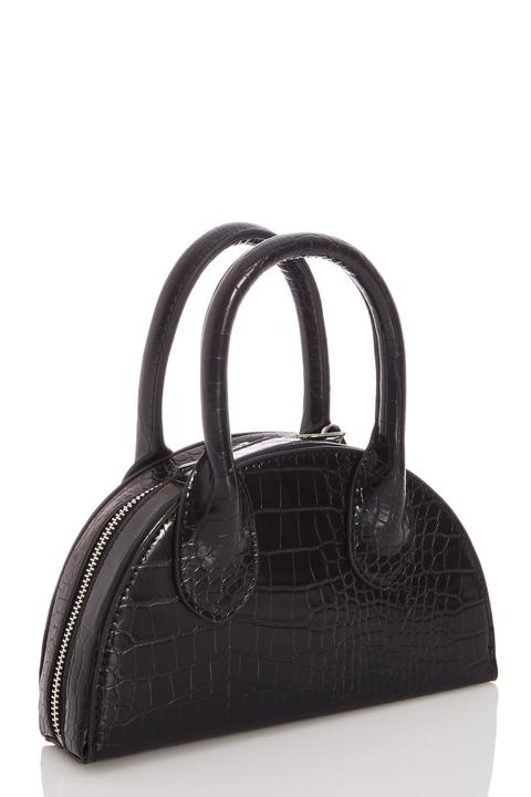 Black Crocodile Effect Bag