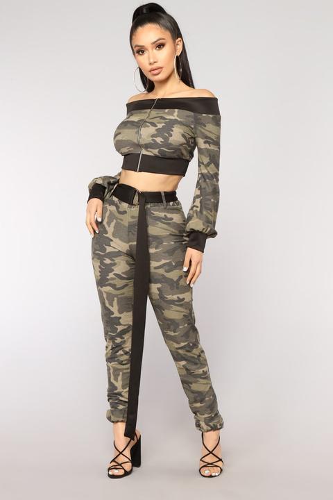 New Beginning Lounge Set - Olive Camo