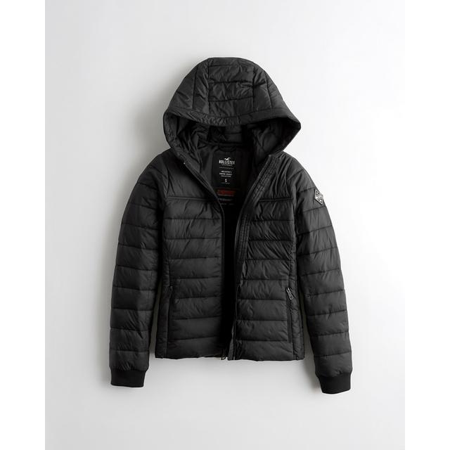 red puffer jacket hollister