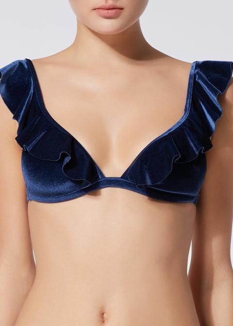 Bikini Triangolo Imbottito Volant Velvet Sally