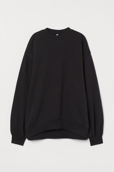 Sudadera Oversize - Negro