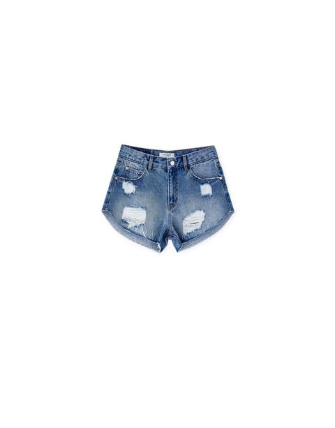 Shorts Denim Strappi