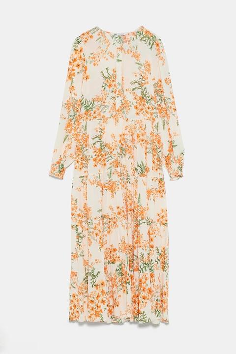 Floral Print Dress from Zara on 21 Buttons