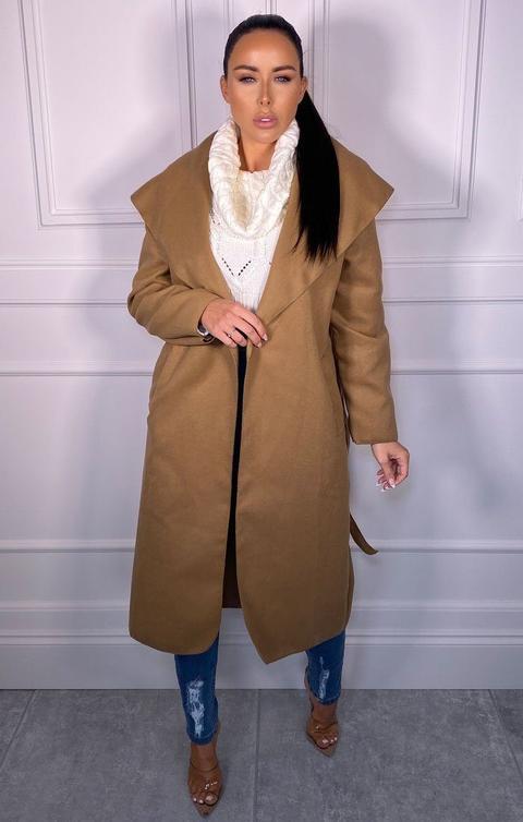 waterfall wrap coat