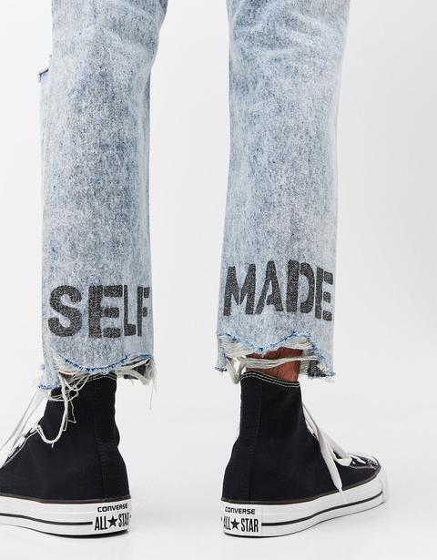 ‘self Made’ Slim Fit Jeans