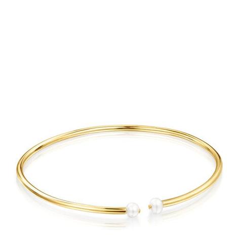 Pulsera De Plata Vermeil Con Perla Batala