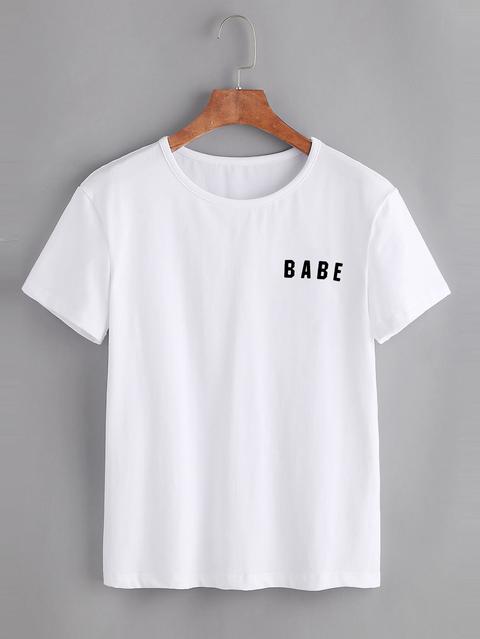 Letter Print Tee