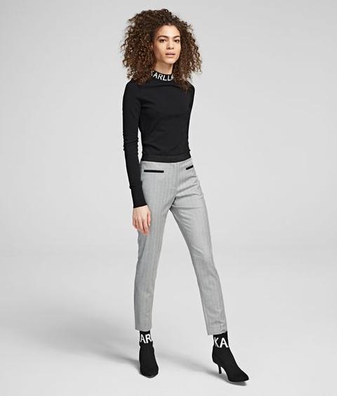 Tailored Wool Blend Pants