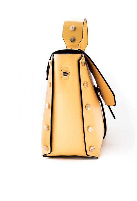 Bolso Amarillo Tachas
