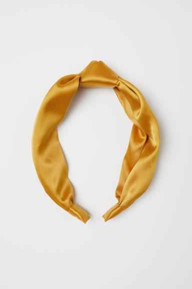 H & M - Cerchietto Con Nodo - Giallo