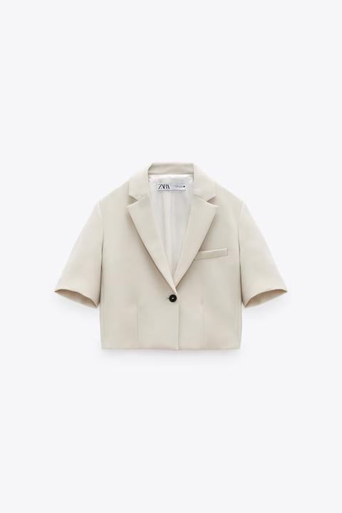 Veste À Manches Courtes.