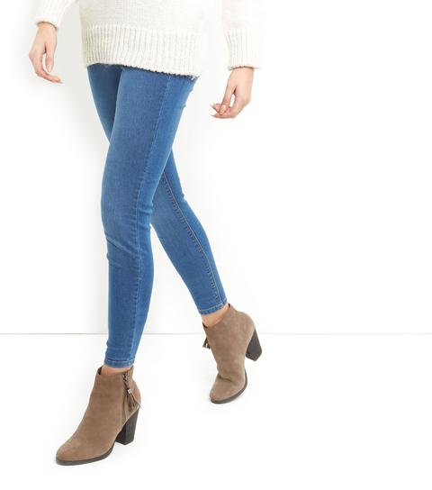 Blue Emilee Jeggings New Look
