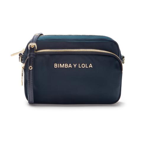 Bolso Bandolera Doble Azul de Bimba Y Lola en 21 Buttons