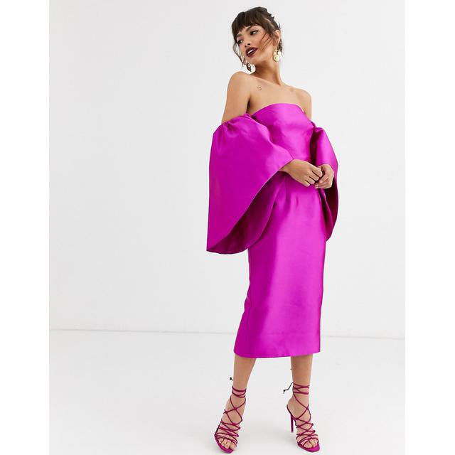 asos magenta dress