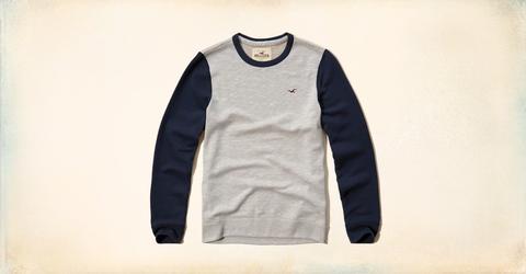 Sudadera Con Cuello Redondo Color Block