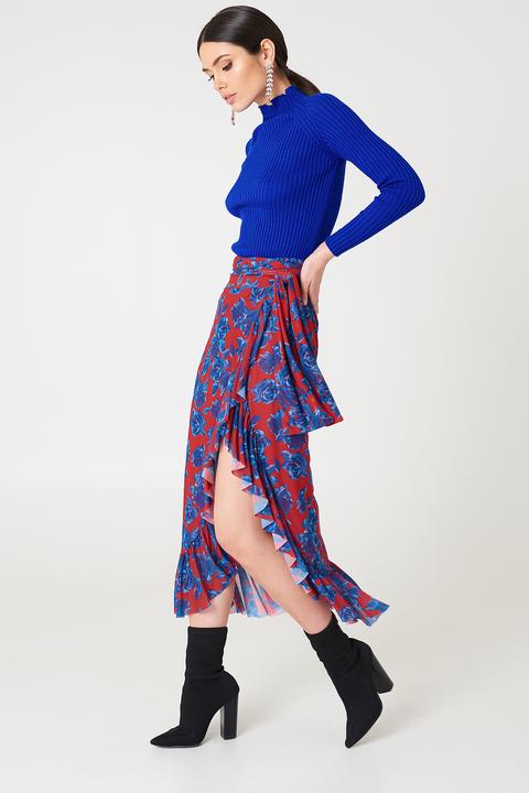Na-kd Trend Mesh Overlap Maxi Skirt - Multicolor