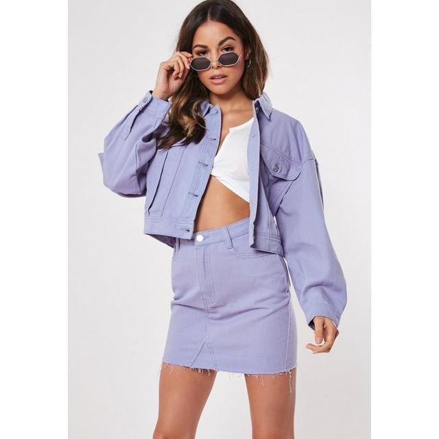 Missguided Purple Regular Denim Jacket