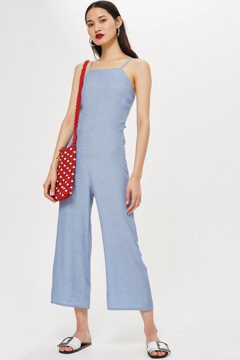 **tie Back Culotte Jumpsuit By Oh My Love