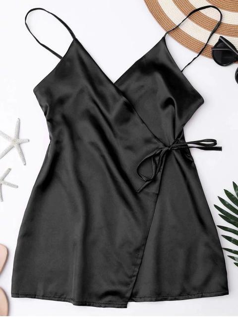 Cami Wrap Slip Dress