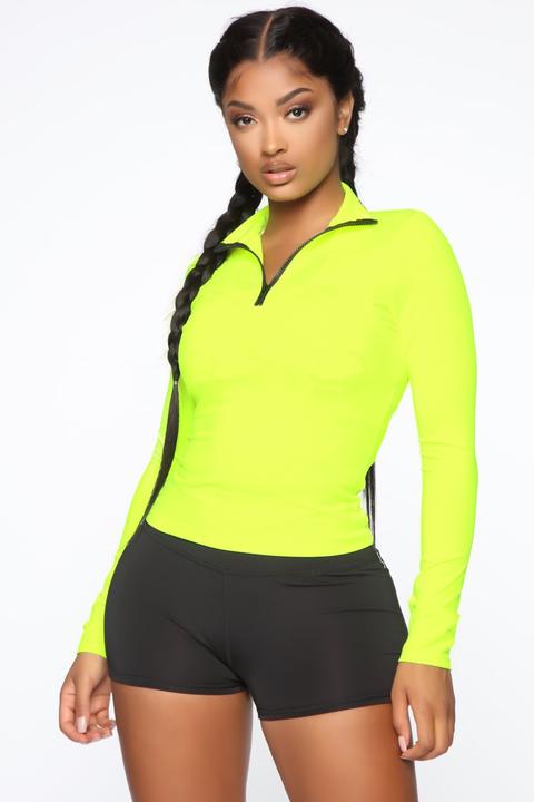 Athletic Bae Top - Neon Yellow