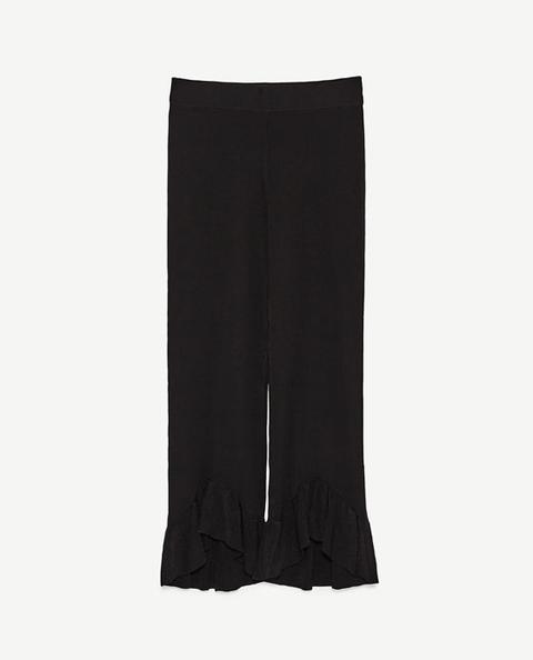 Pantalón Punto Volantes Bajo